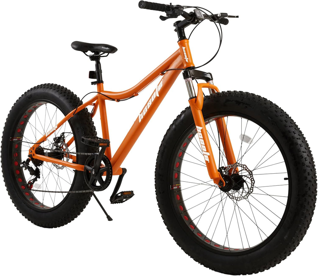 26 inch 7 Speed Double Disc Brake Fat Tire Mountain Bike O2645