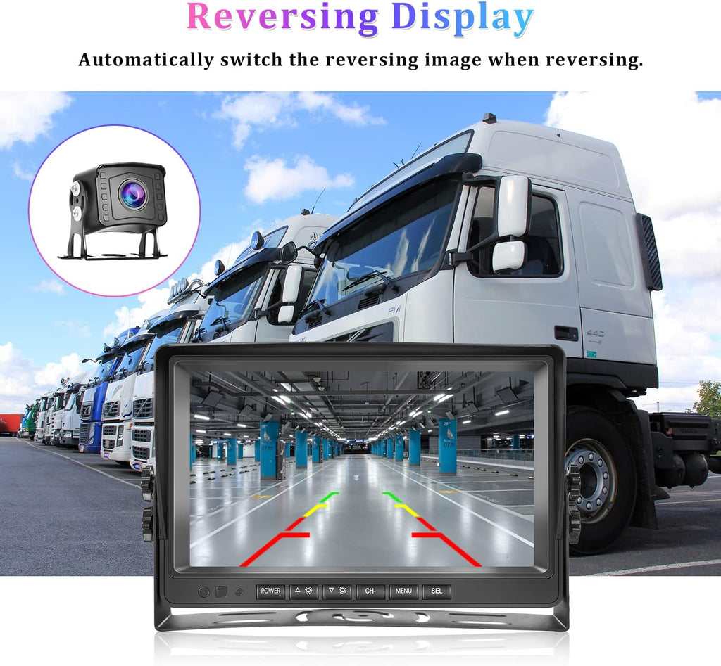 9 inch AHD 1080P Wired Backup Camera with Monitor Kit X26102
