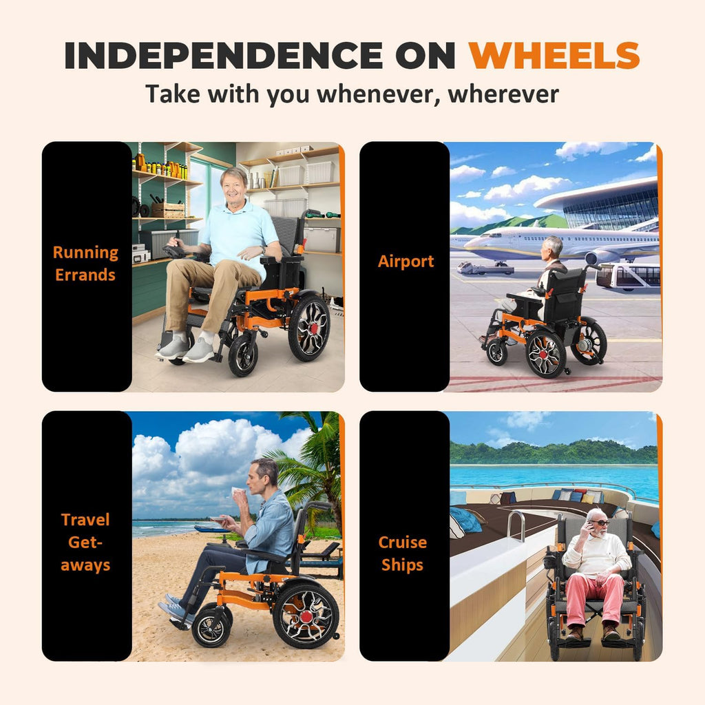 Lightweight Foldable Electric Wheelchair E8151