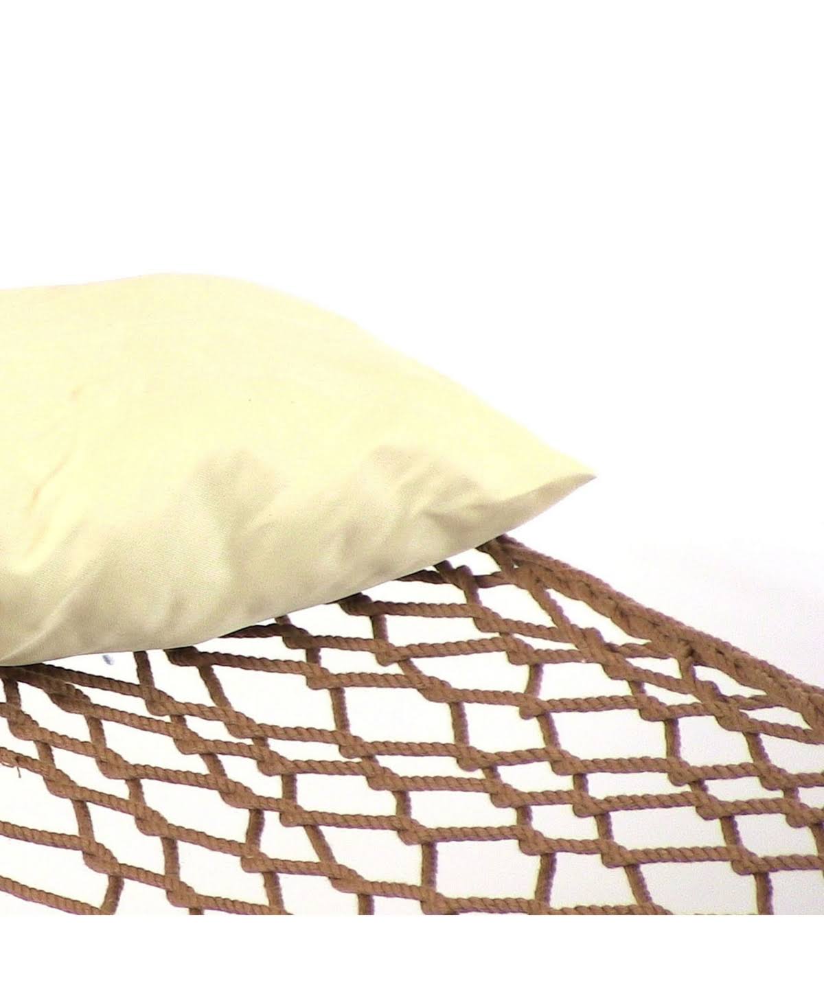 Brown Polyester Rope Hammock with Spreader Bars B6441