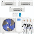 33,000 BTU 3 Zone Ceiling Cassette Ductless Air Conditioner and Heat Pump H83351