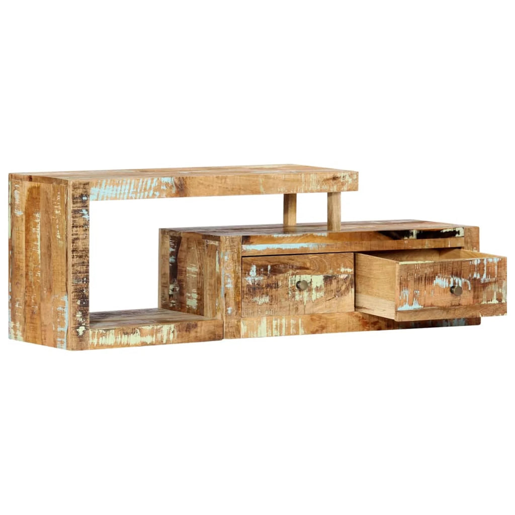 Reclaimed Wood TV Cabinet with Storage Drawers H666298