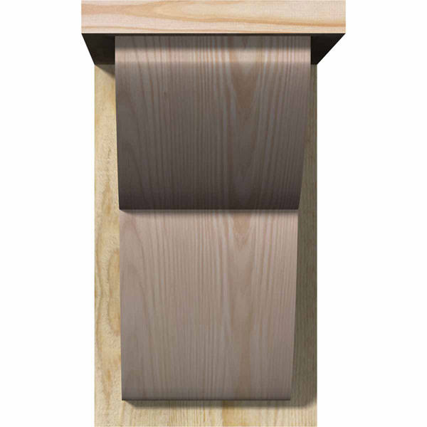 Rough Sawn Corbel with Backplate, Douglas Fir D6799