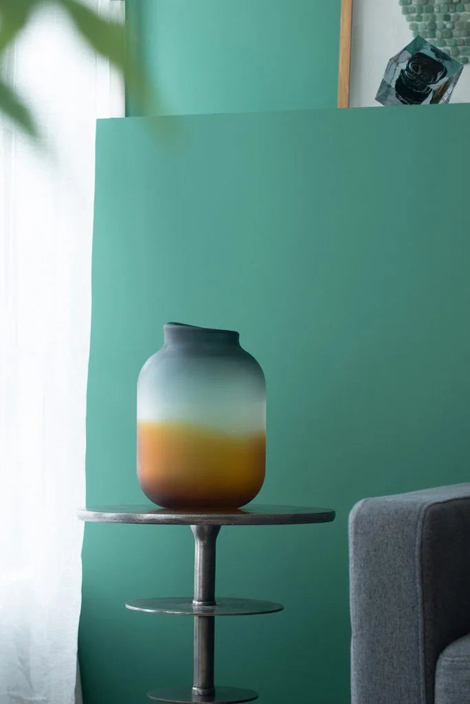 Handmade Fading Glass Vase 11.5" D789