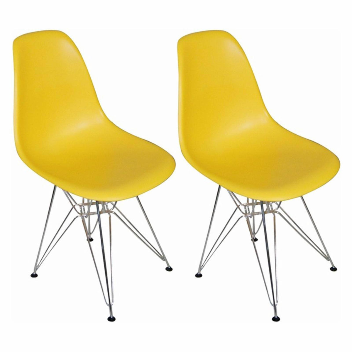 Yellow Side Chair Set of 2 L267