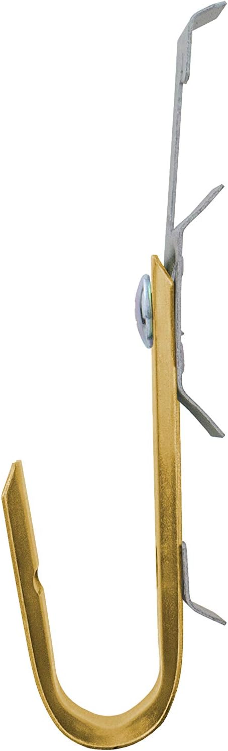 Heavy Duty Metal Cable & Wire Support J-Hook Hangers with Bat Wing Clip I58078
