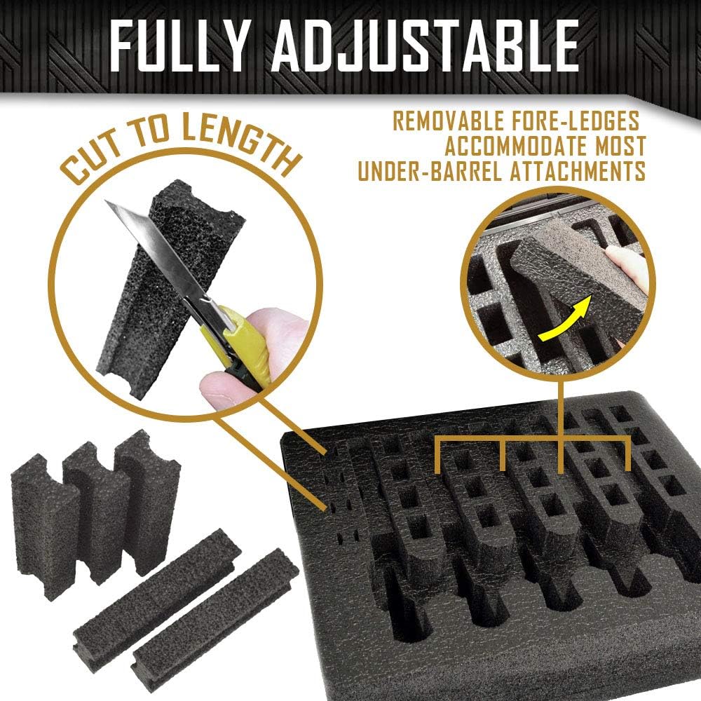 24 Magazine Foam Insert for Pelican 1550 Case 2 Piece Set K27258