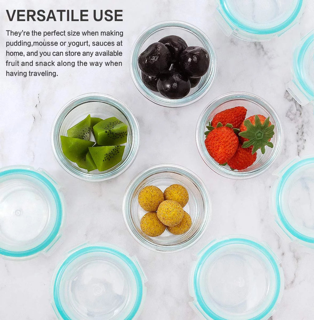 12-Pack 5 Oz Glass Baby Food Storage Containers with Lids Z112389