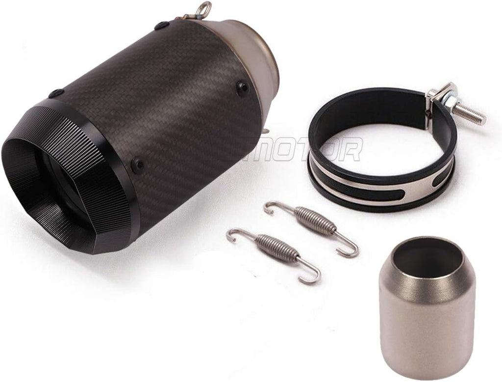 51mm Round Carbon Fiber Exhaust Muffler H29195
