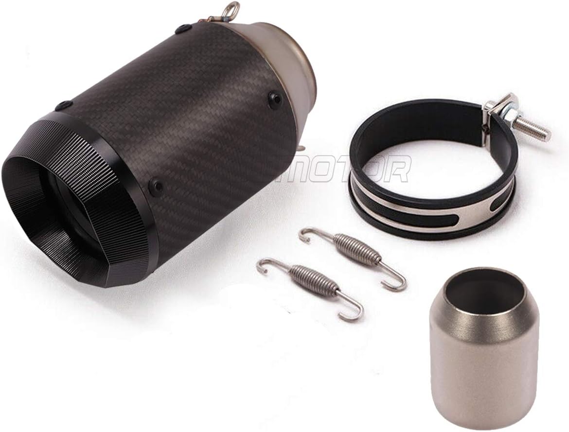 51mm Round Carbon Fiber Exhaust Muffler H29195
