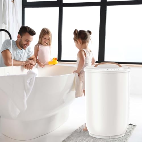 Large Heated Towel Warmer Bucket with Wood Handle G7800