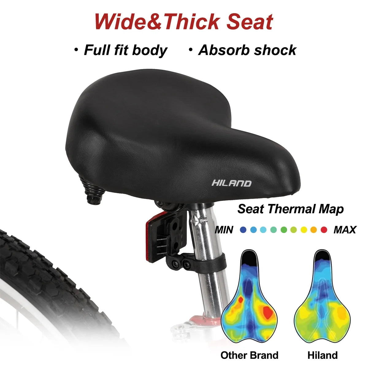 26 inch Red Black Blue Beach Cruiser Bike X5961