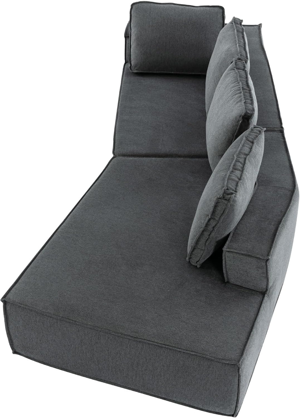 Grey Chaise Lounge Sofa Sleeper Sofa L97190