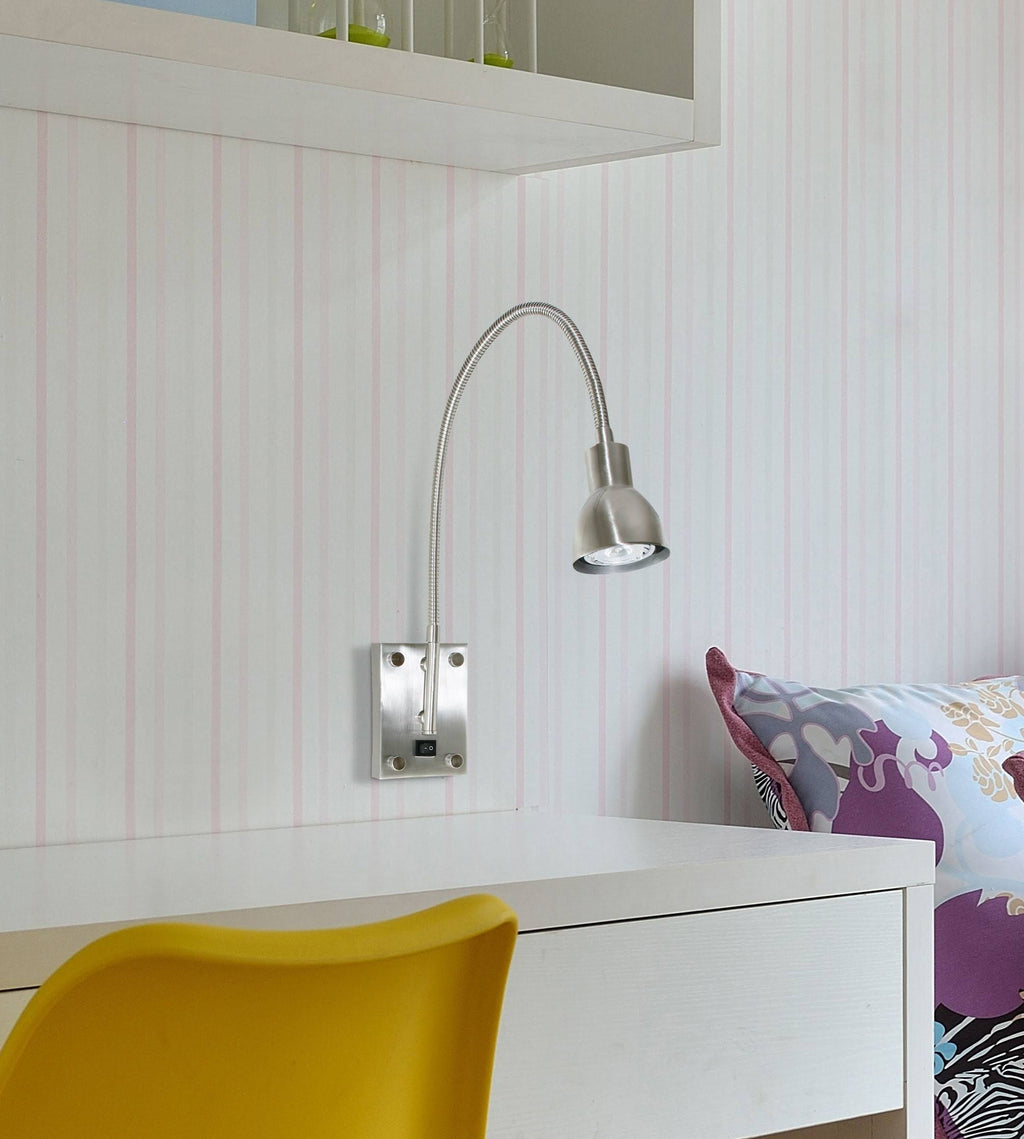Brushed Steel LED Gooseneck Light B69053