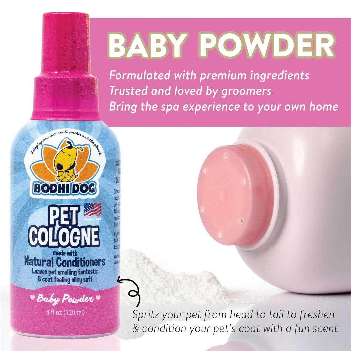 Natural Pet Cologne Body Spray for Dogs and Cats Z11424