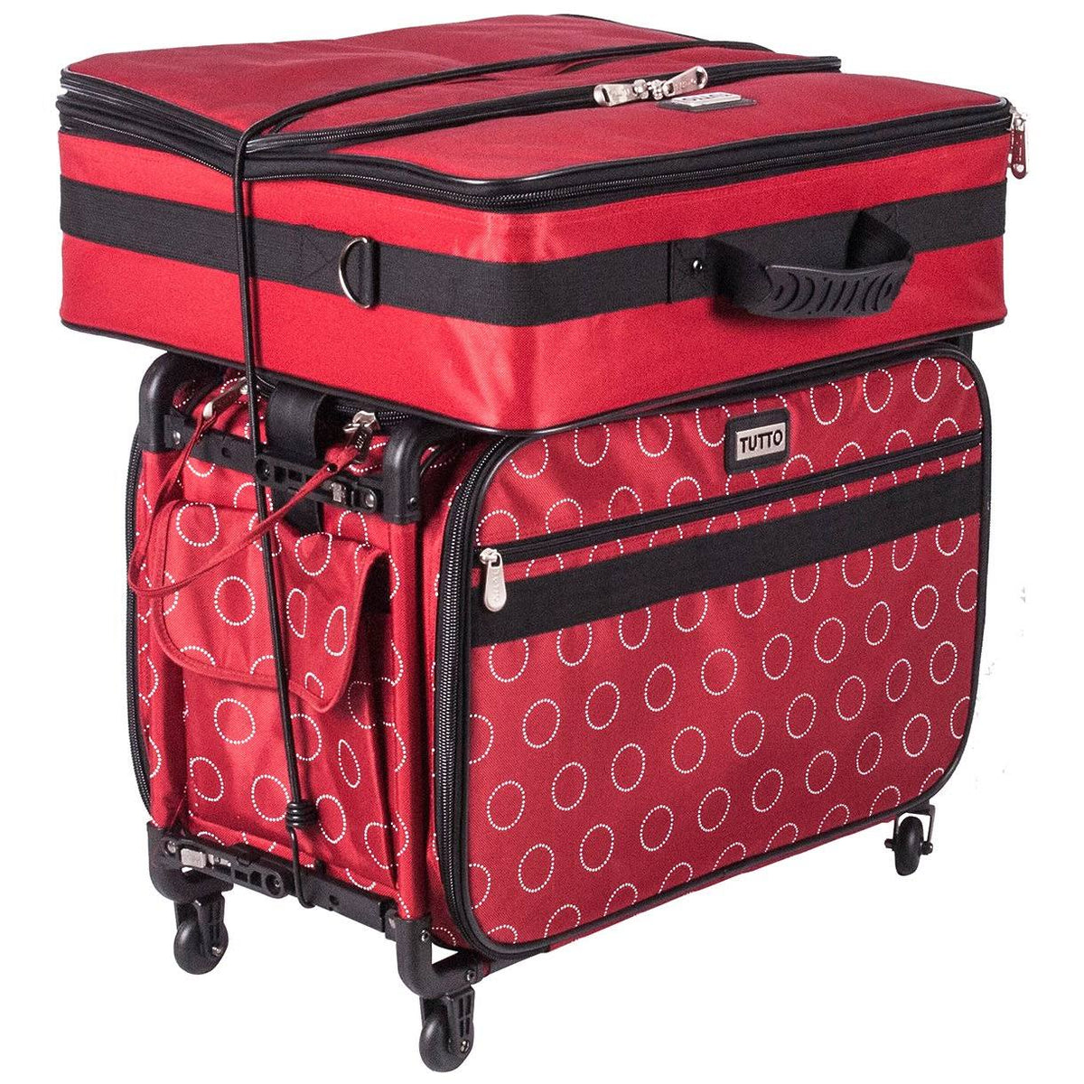 Red 23"X15"X12" Machine on Wheels Case G1126