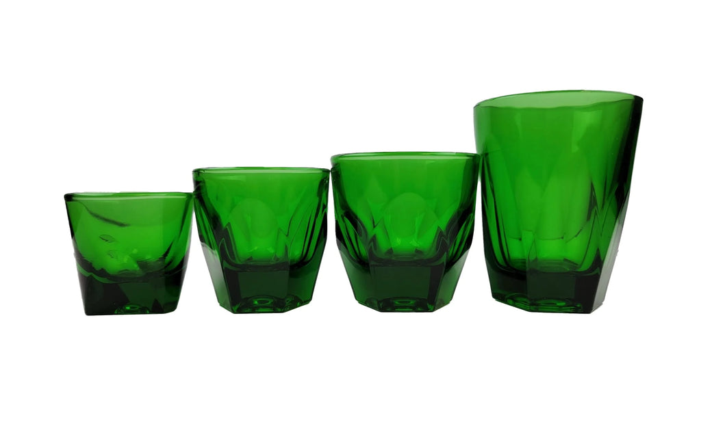 Glass Latte 12 oz Emerald Green W959