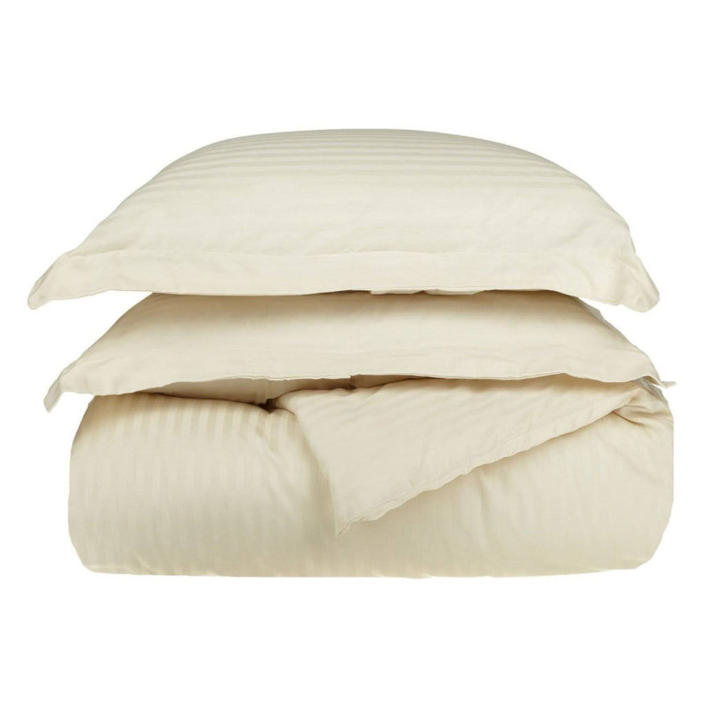 300 Thread Count Cotton Striped Duvet Cover Set King/California King O999892