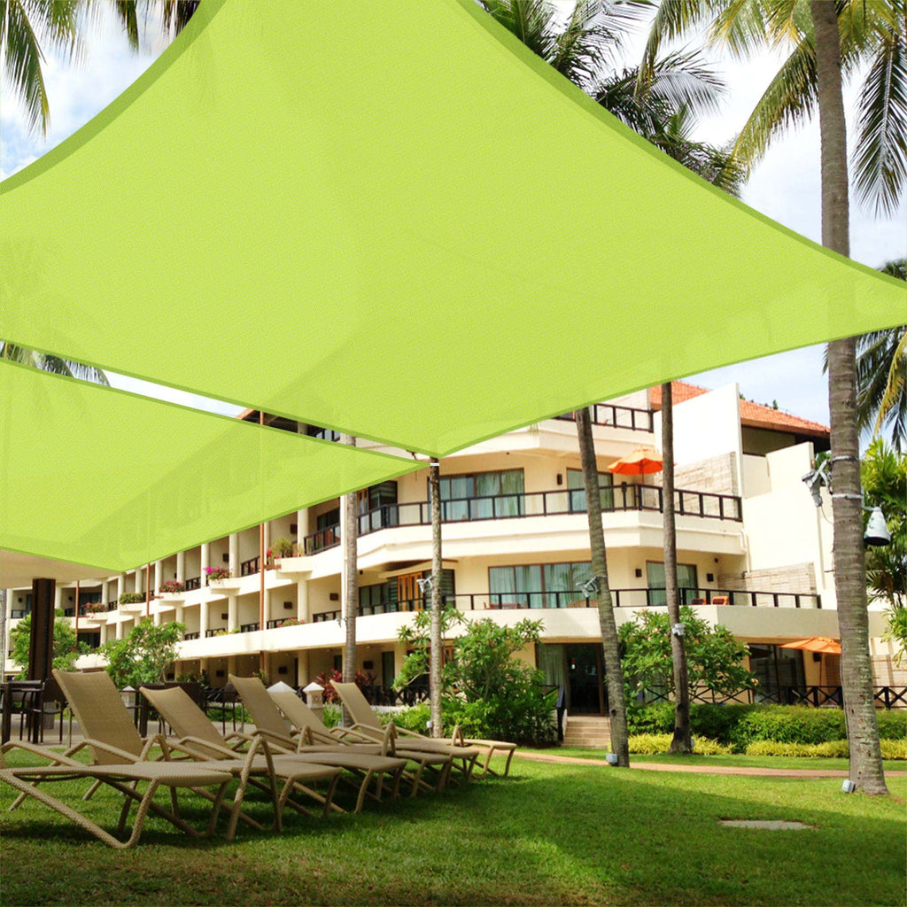 2 Pack 20x16 Ft 97% UV Block Rectangle Sun Shade Sail Canopy V1465