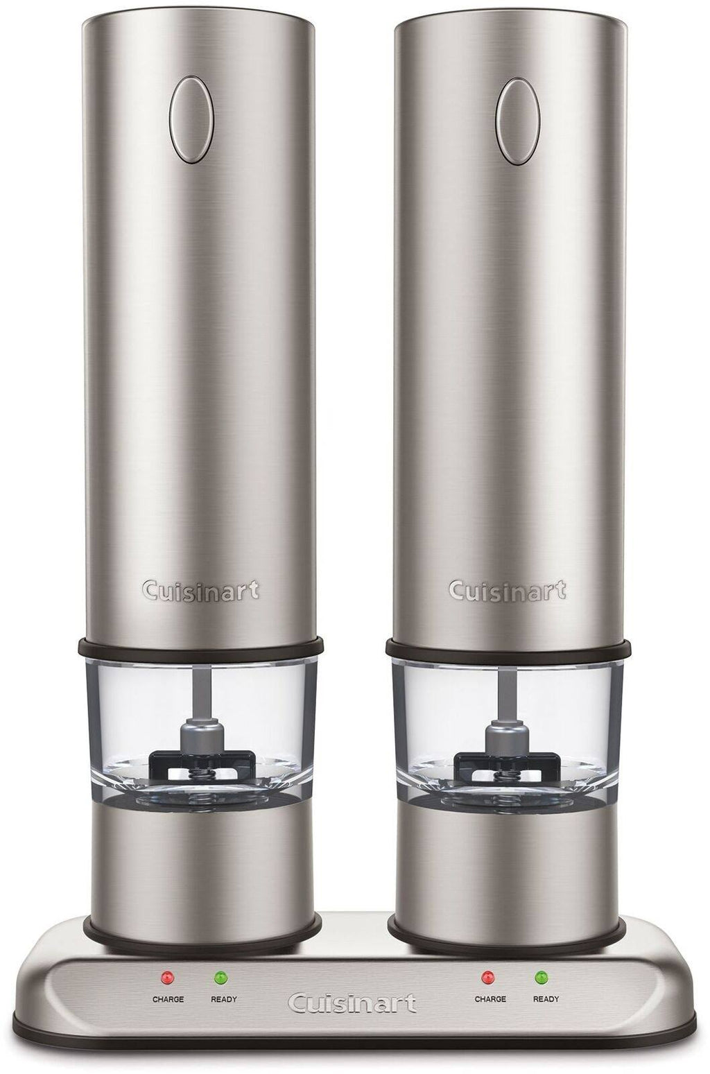 Brushed Stainless Steel Electric Salt & Pepper Mill Set N5571