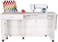 Full-Size Sewing Cabinet with Locking Wheels A49942