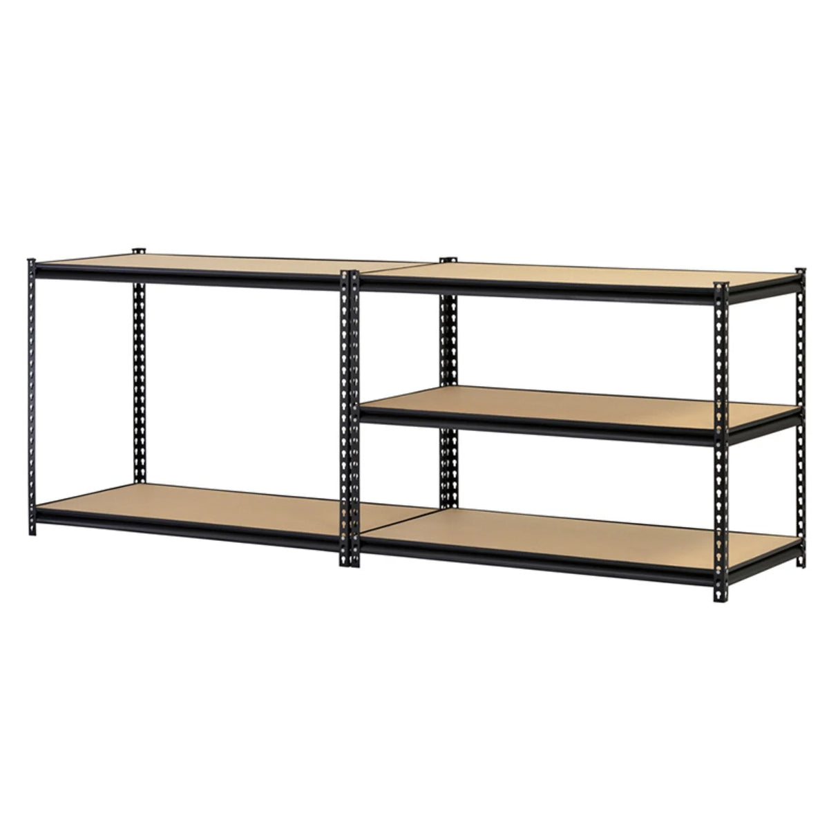 5-Tier Steel Shelving, 4,000 lbs. Total Capacity, Black P93968