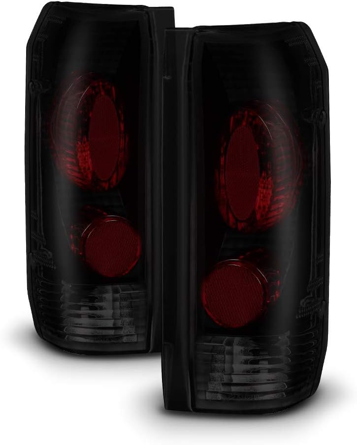 Black Smoked Tail Lights Pair Set Left+Right V1440
