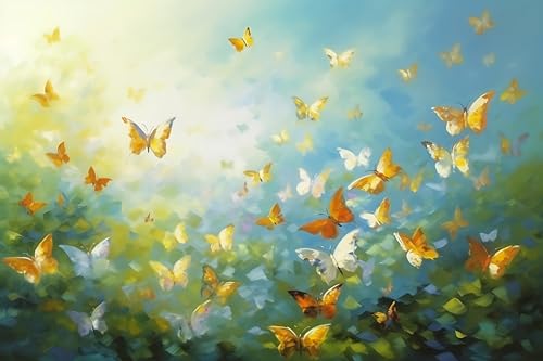 Canvas Wall Art Print - Vintage Butterfly Poster G2143