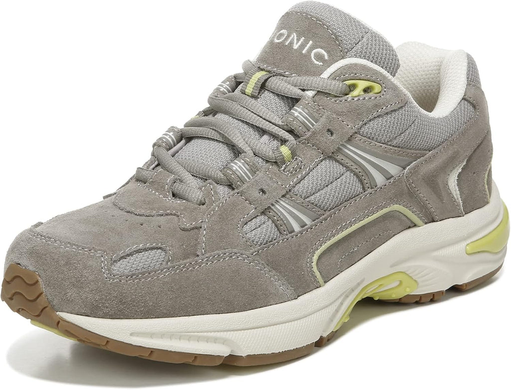 Women’s Classic Walker Comfort Sneaker Stone Suede 5 Medium Q47430