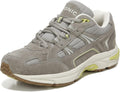 Women’s Classic Walker Comfort Sneaker Stone Suede 5 Medium Q47430