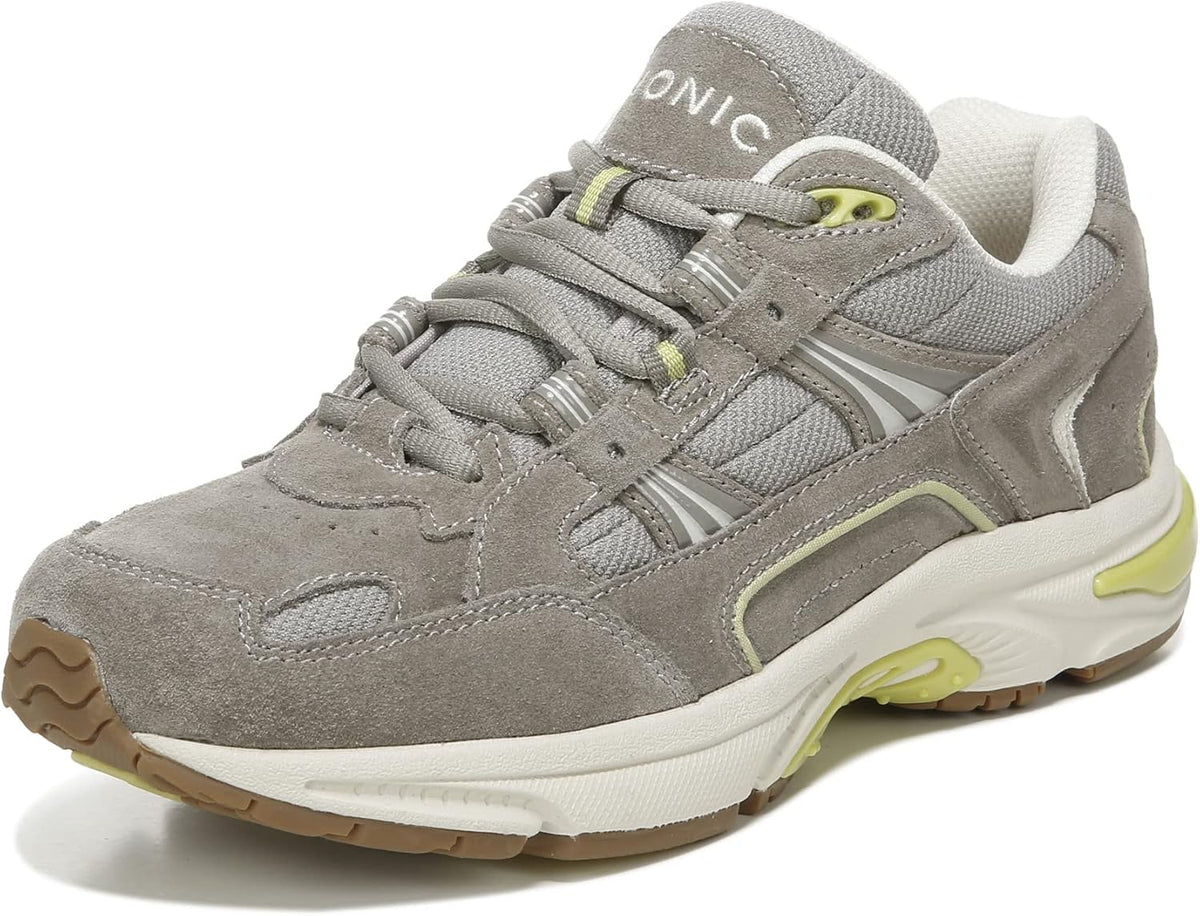 Women’s Classic Walker Comfort Sneaker Stone Suede 5 Medium Q47430