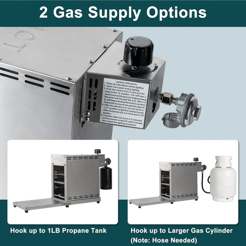 1500℉ Portable Propane Gas Grill with Infrared Technology C478521