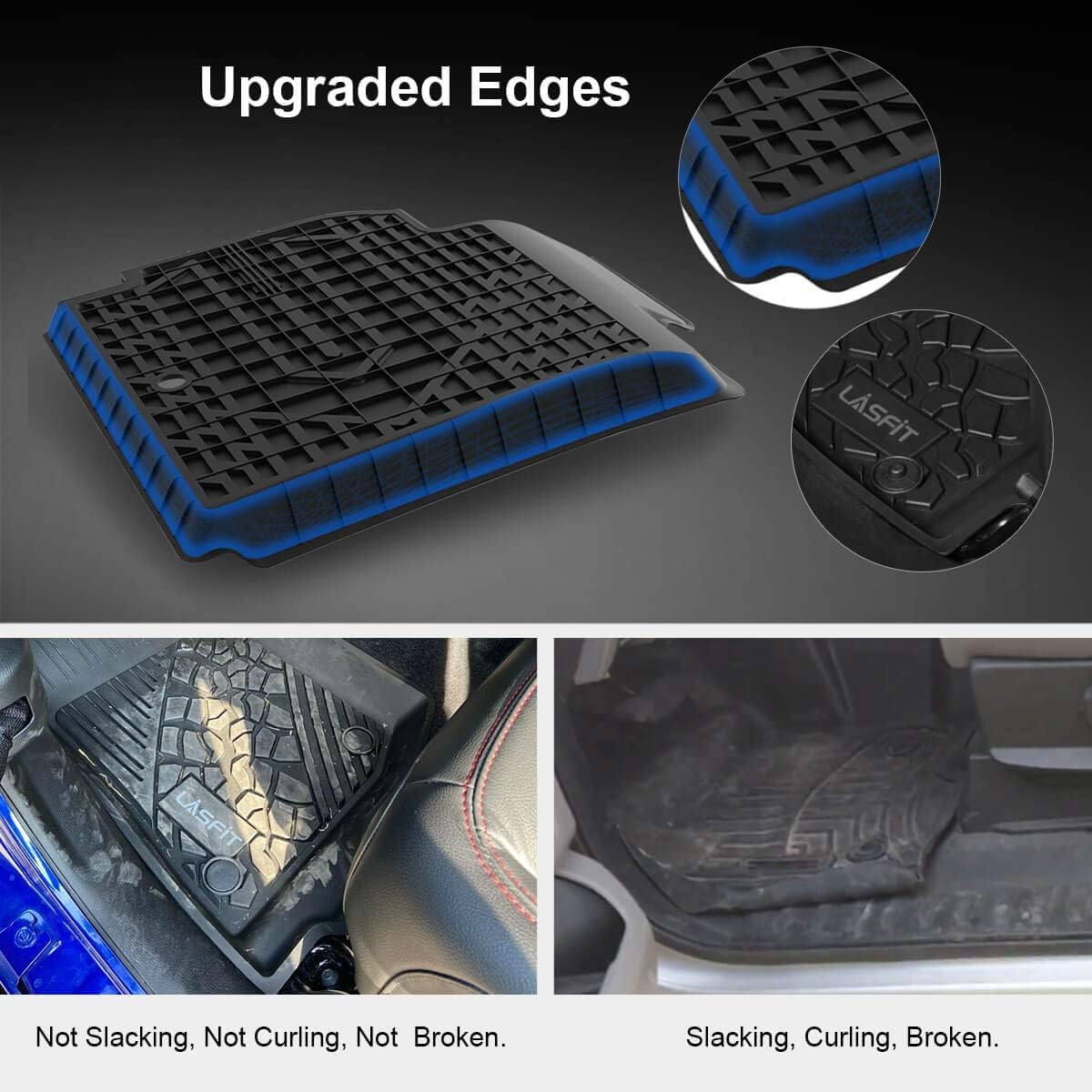 Black All Weather TPE Floor Liners J8109
