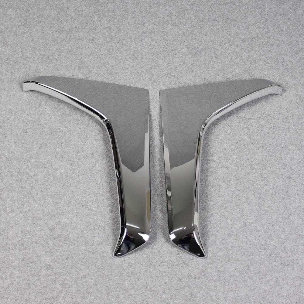 Chrome Rear Spoiler Wing Window Cover Trim Pack of 2 M775