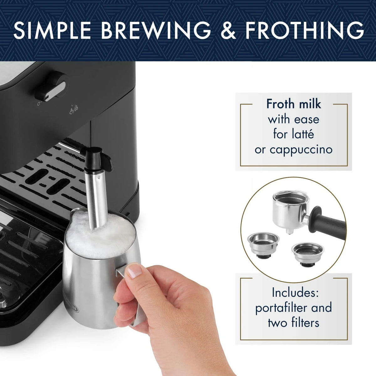 Espresso Maker 15 bar pump 1100W black J536
