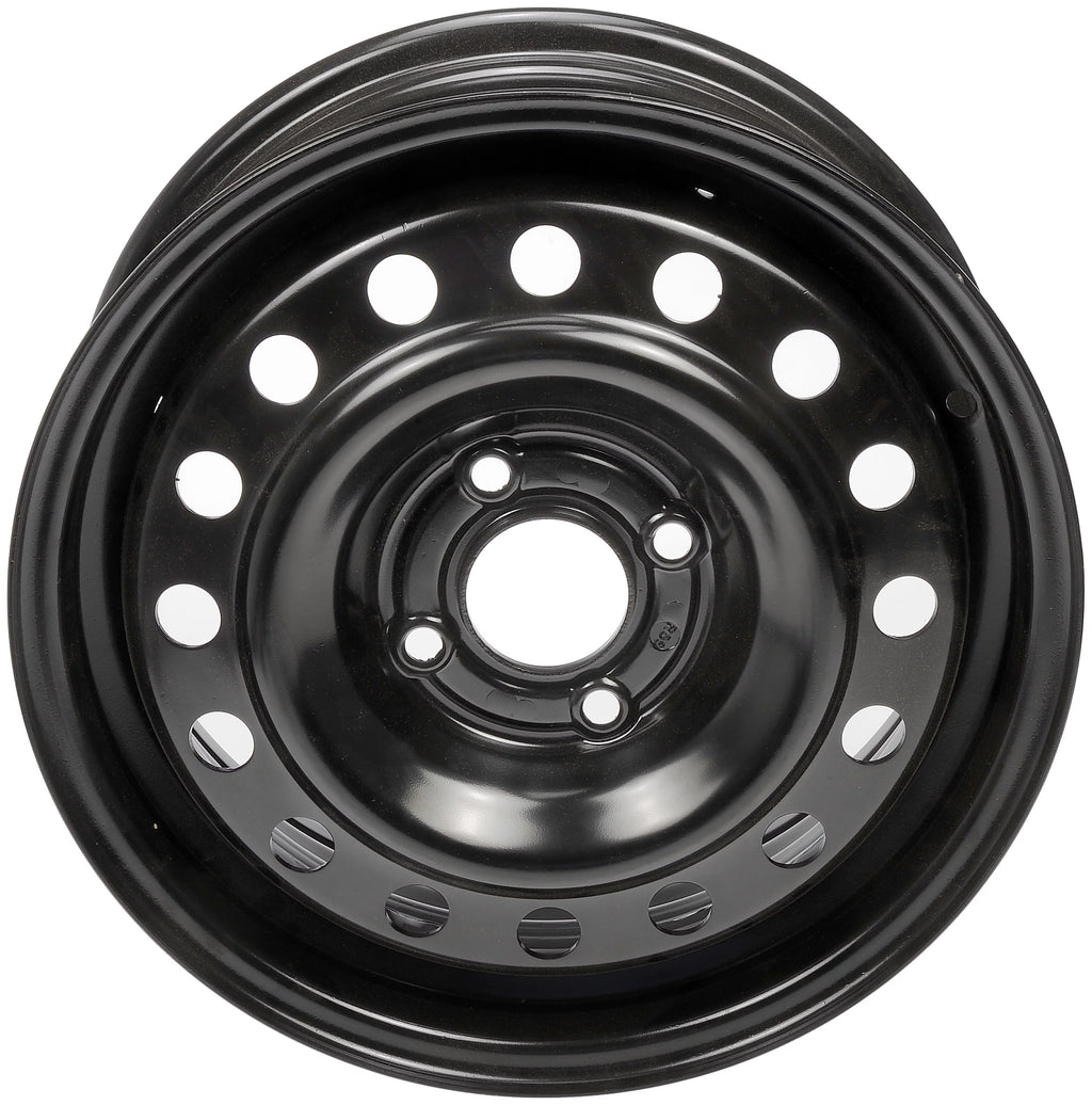 Steel 15 x 6-inch 4-Lug Black Wheel Rim B15349