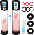 Electric Penis Enlarge Vacuum Pump with 4 Suction Intensities Black J204