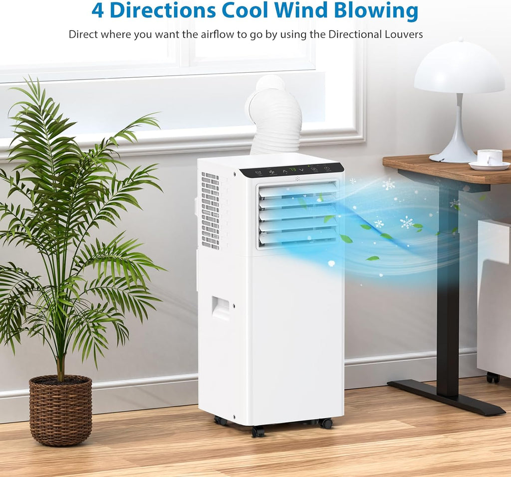 Portable 8000 Btus 3-in-1 Air Conditioner with Exhaust Hose & Window Kit G48963