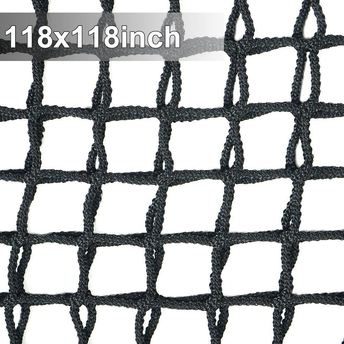 9.8X9.8 FT Kids Playground Net Heavy Duty Climbing Cargo Net D338483
