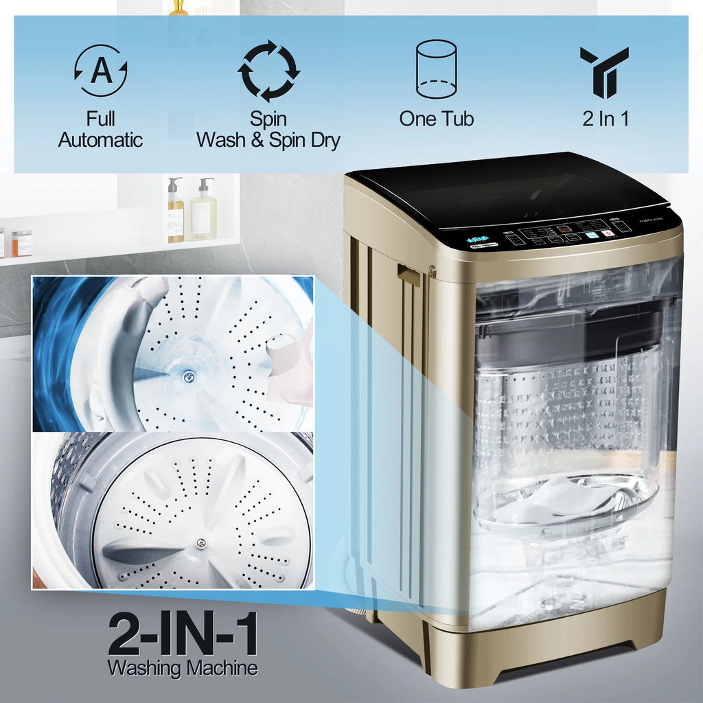 Portable 17.7 lbs Full Automatic Washing Machine N28544