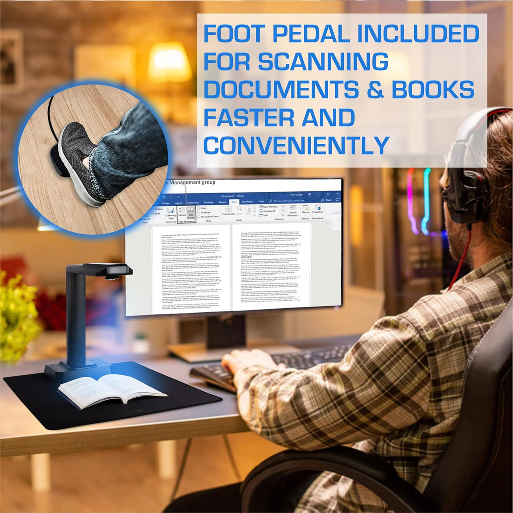 20MP Portable Overhead Document Camera Scanner N517