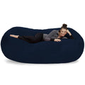 Plush Microsuede Bean Bag Sofa XL Navy V139