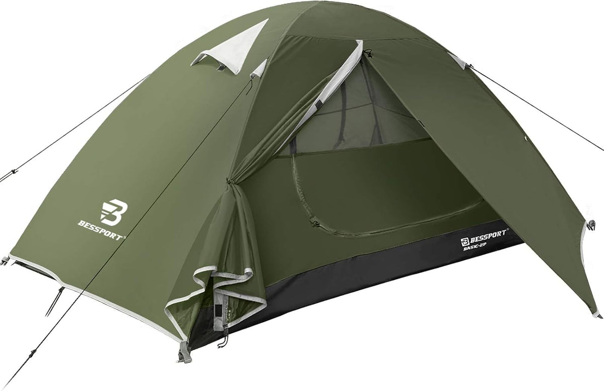 Camping Tent 1 2 3 Person Waterproof Two Doors Lightweight Y32500