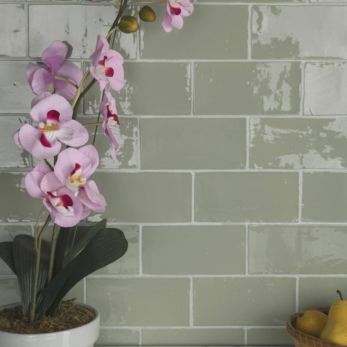 Sage Ceramic Wall Subway Tile - Case 44 Tiles K703