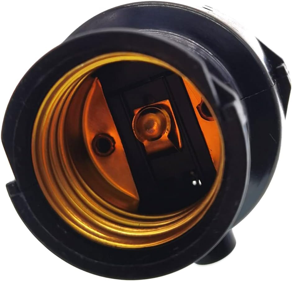Black Dusk-to-Dawn Light Control Socket for E26 E27 Base Lamps U624618
