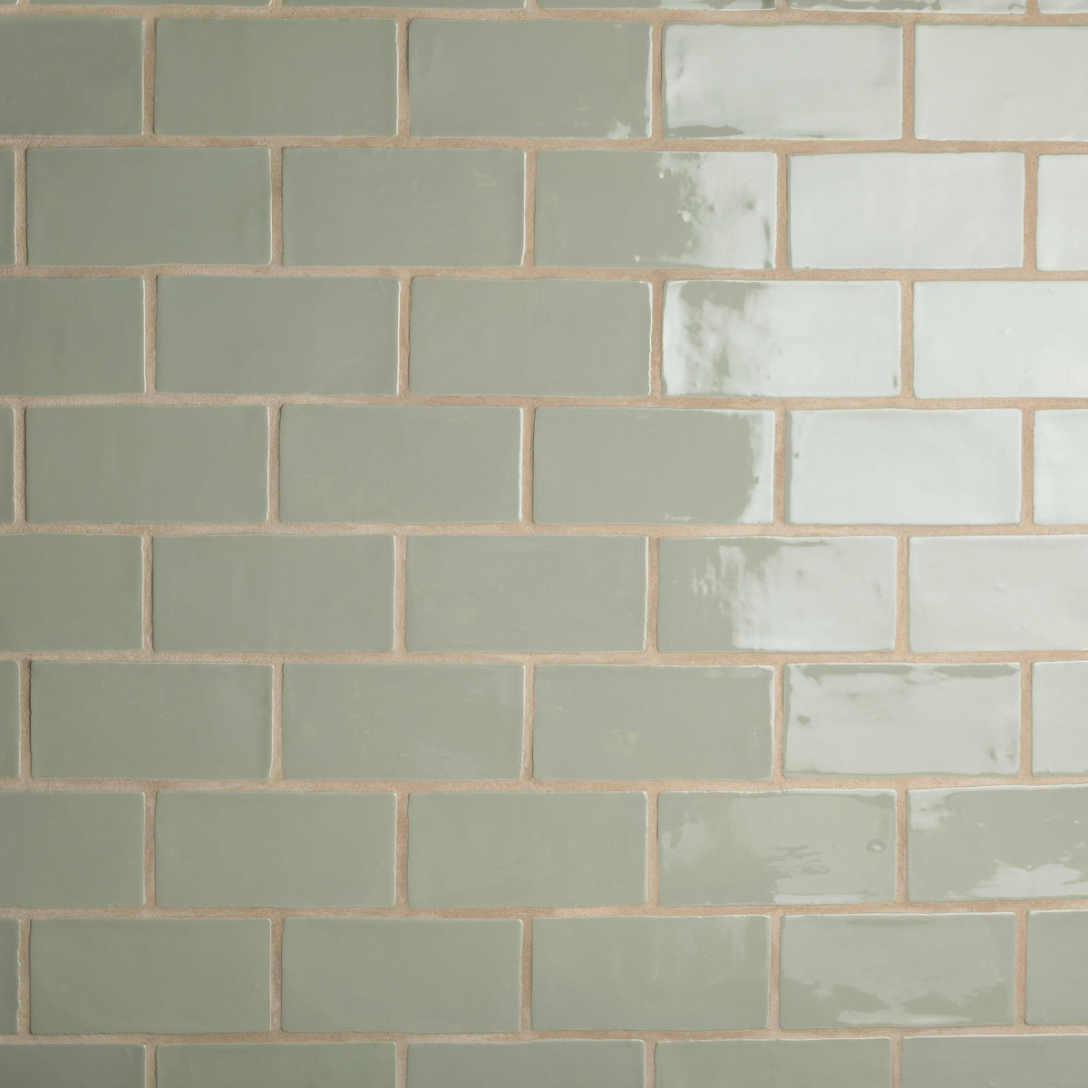 Sage Ceramic Wall Subway Tile - Case 44 Tiles K703