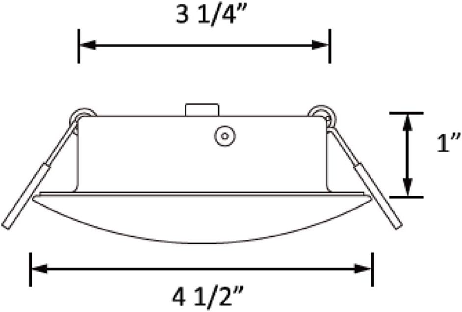 4.5Inch LED RV Puck Light Full Aluminum Recessed Ceiling Lights Pack of 6 A85047