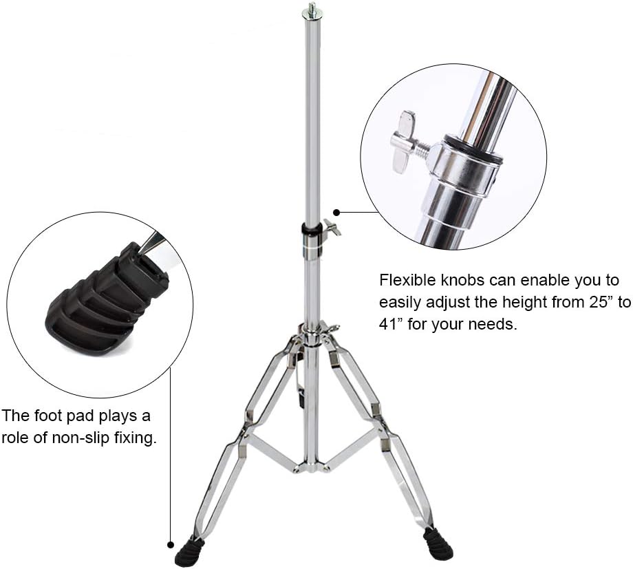 32 Notes Glockenspiel Kit Xylophone Bell Percussion Instrument Set with Stand Mallets and Carrying Bag Q647822
