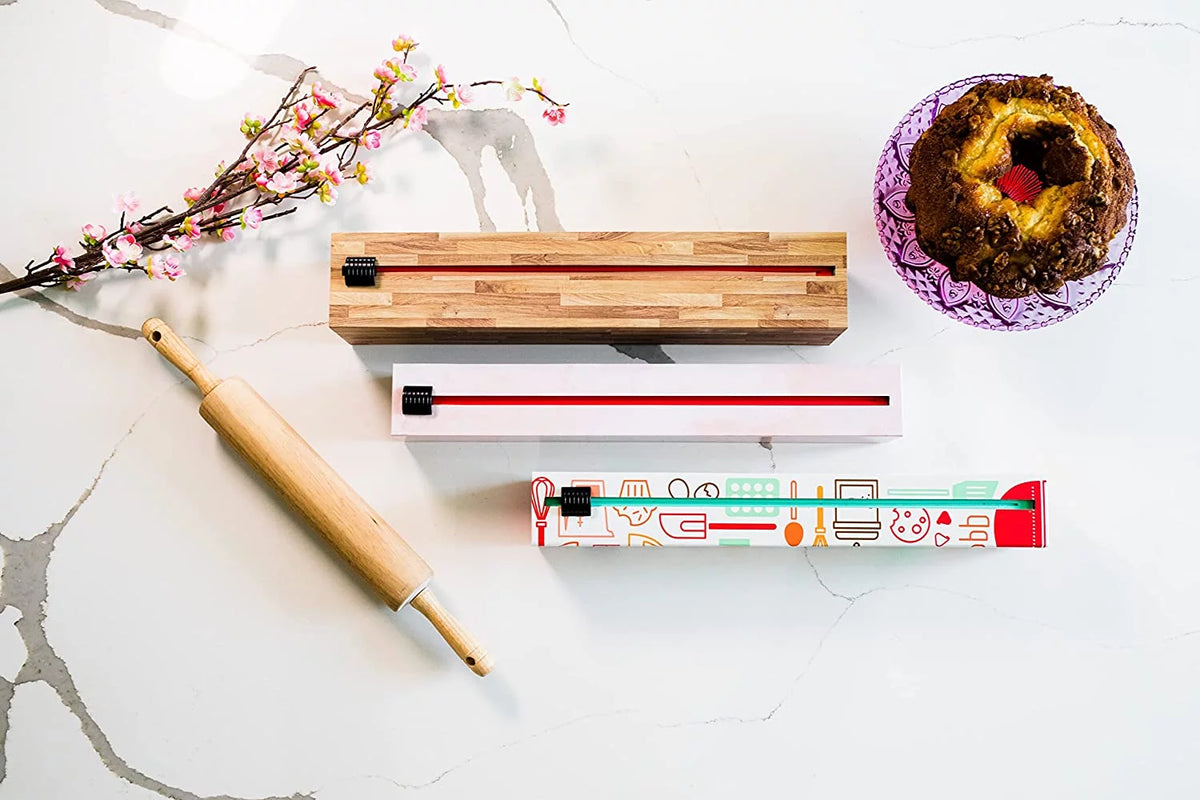 Butcher Block Parchment Paper Dispenser with 15"x 164' Roll of Culinary Parchment Paper K462214