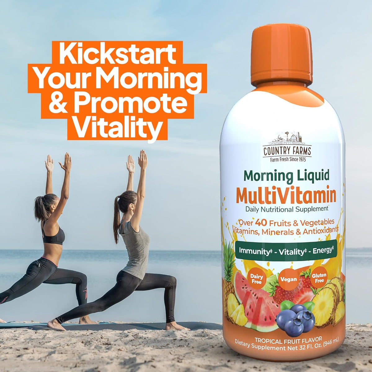 Morning Liquid Multivitamin, 32 fl oz N9830